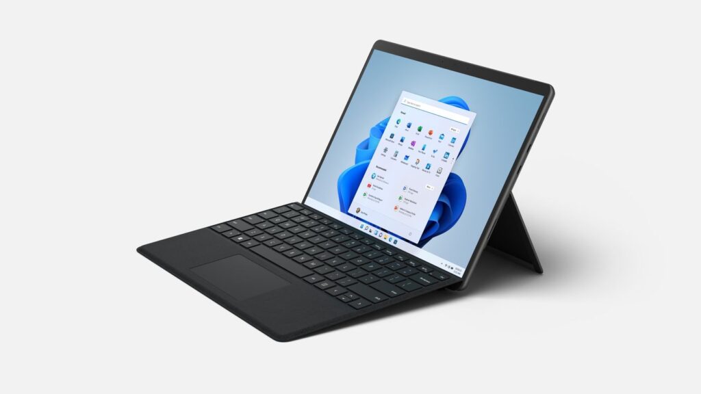 Surface Pro 8 with Type Cover under embargo until September 22 1