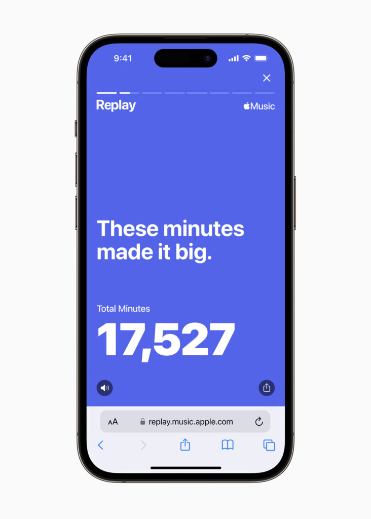Apple Music Replay Total Minutes 1